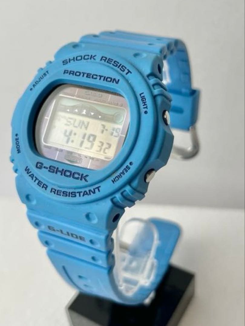 CASIO G-SHOCK G-LIDE solar model GWX-5700CS-2JF Digital Watch Blue Used Japan