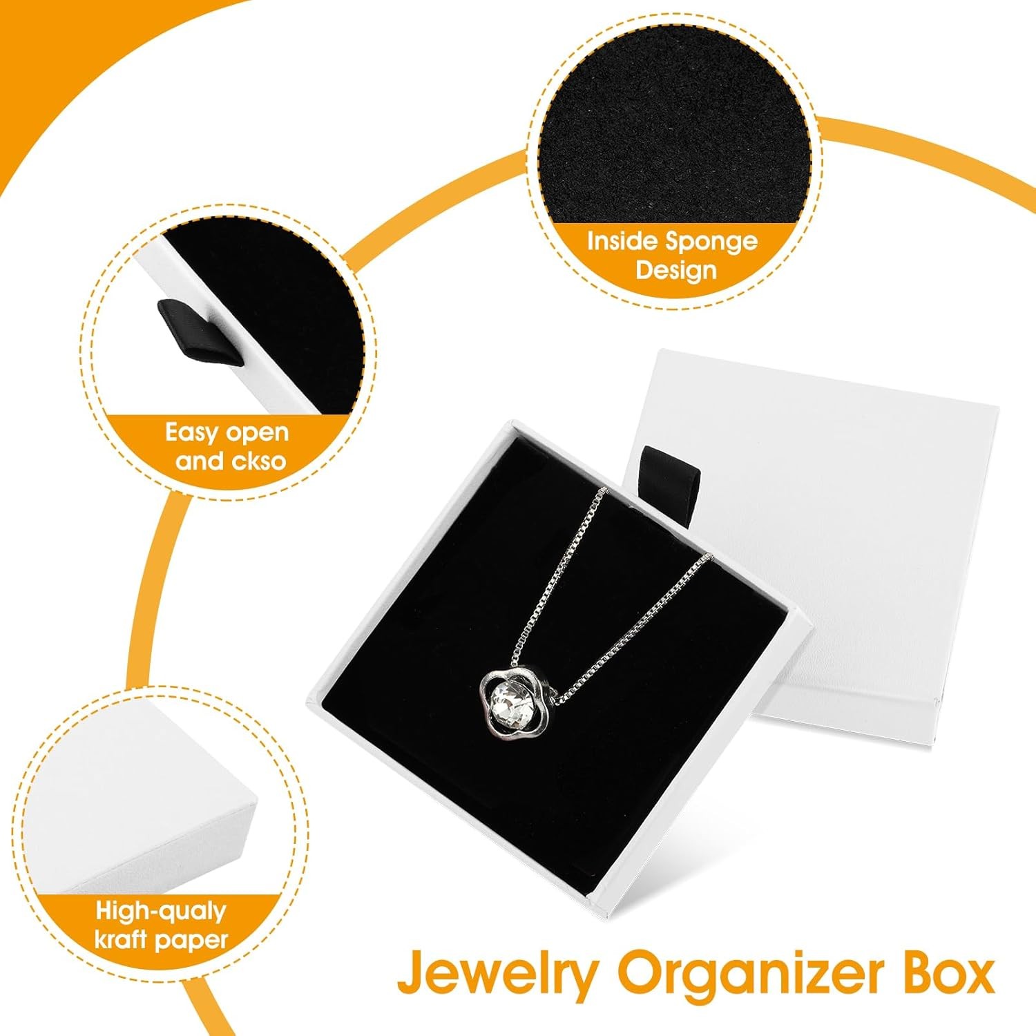 2Pcs Jewelry Gift Box Bracelet Gift Boxes Cardboard Jewelry Box