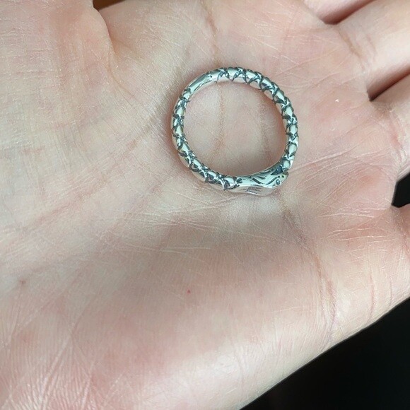 925 Sterling Silver Ouroboros Uroboros Snake Thumb Ring Any / All Size