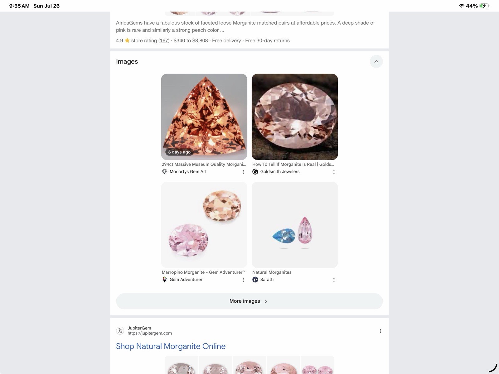 MORGANITE RING – Lab Created – 14X10mm Or 6.0ctw – .925 Sterling Silver!!!