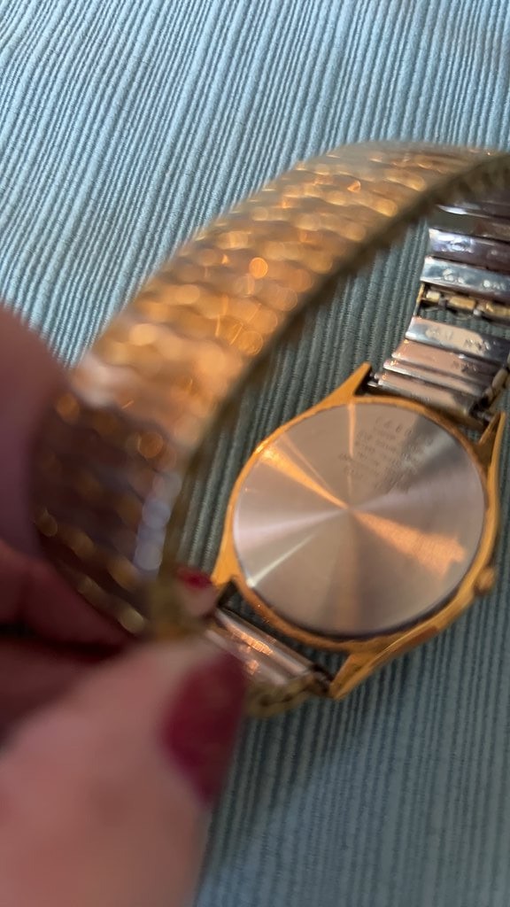 Vintage Seiko Gold-Tone Day-Date Quartz Watch