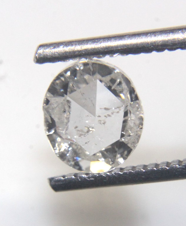 1.21Cts G-H Color Si-I White Round Rose Cut Diamond Natural 7.30-6.85×2.60 mm