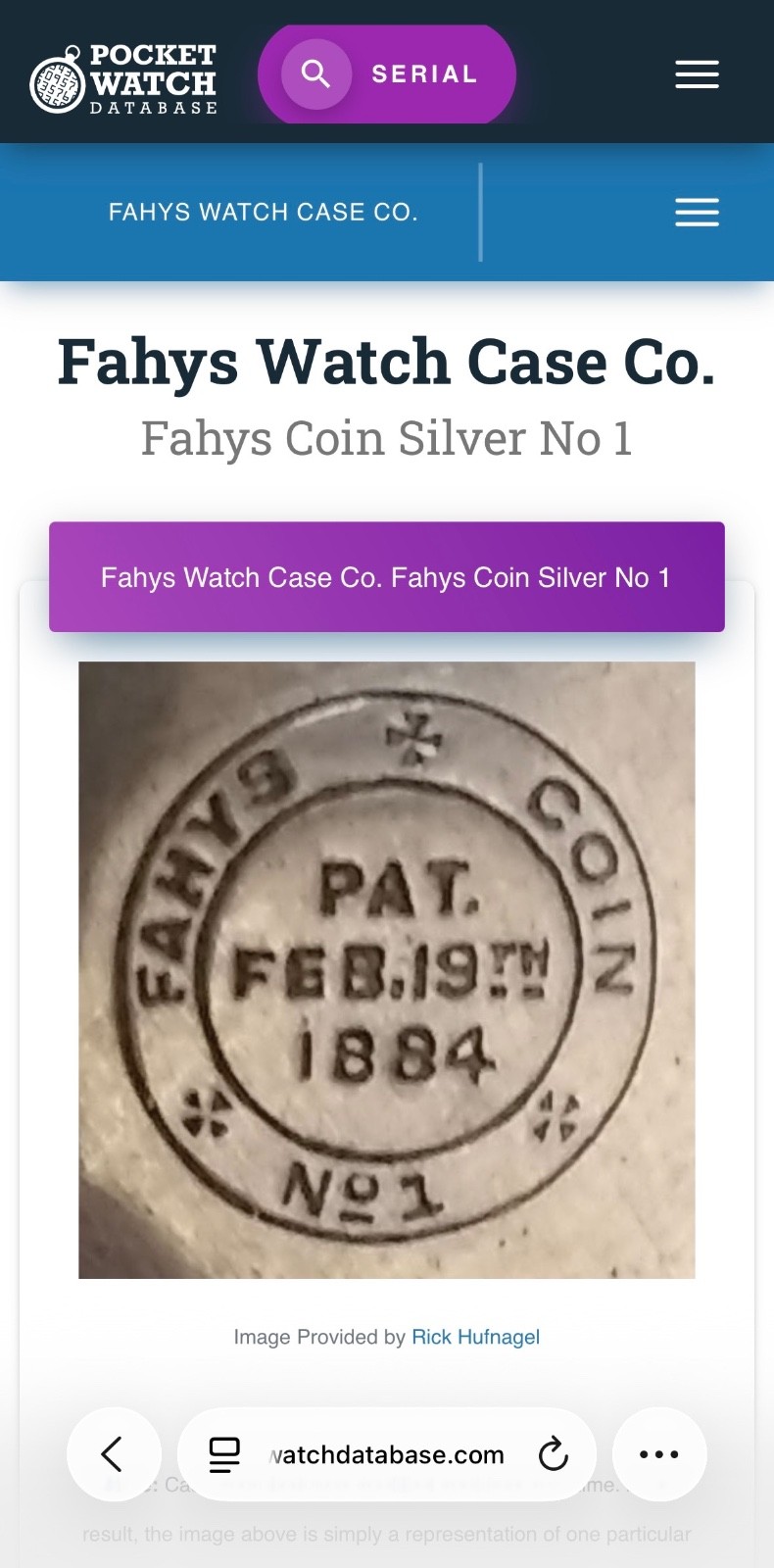 American Waltham pocket watch 1883 serial #4334043 FAHYS Coin silver case