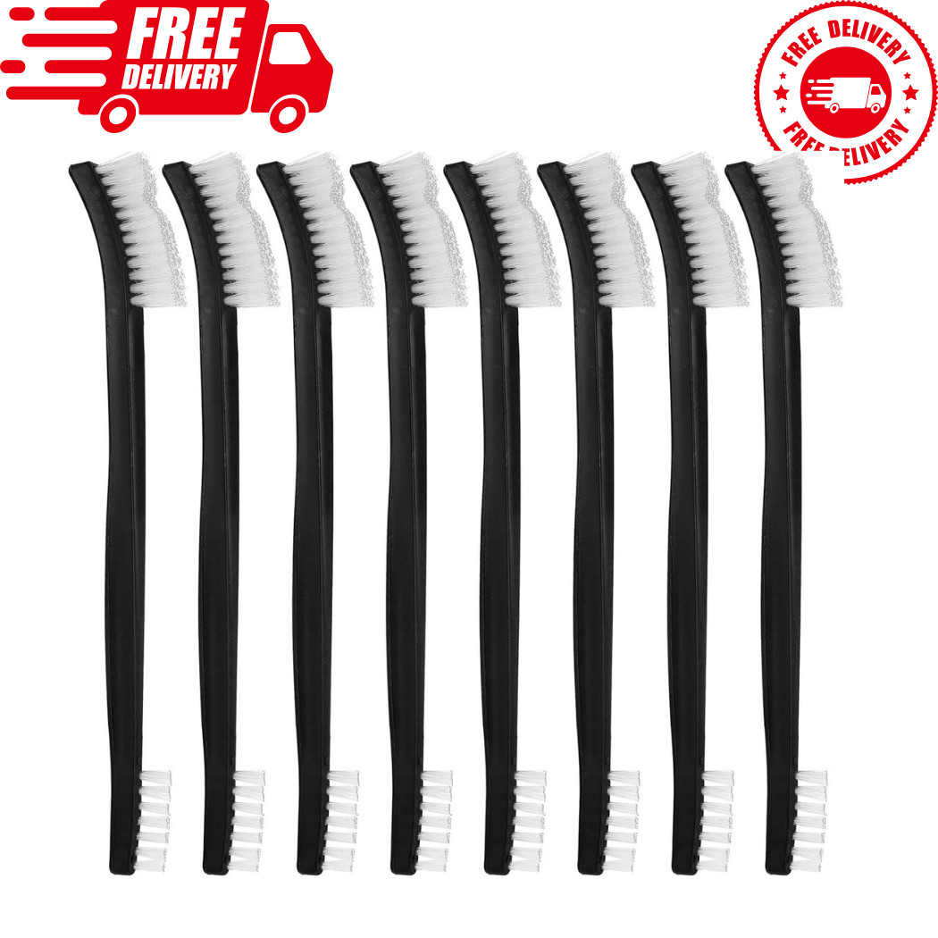 10PCS Double Ended Nylon Cleaning Brushes Small Detail Crevice Cleaner Jewelry
