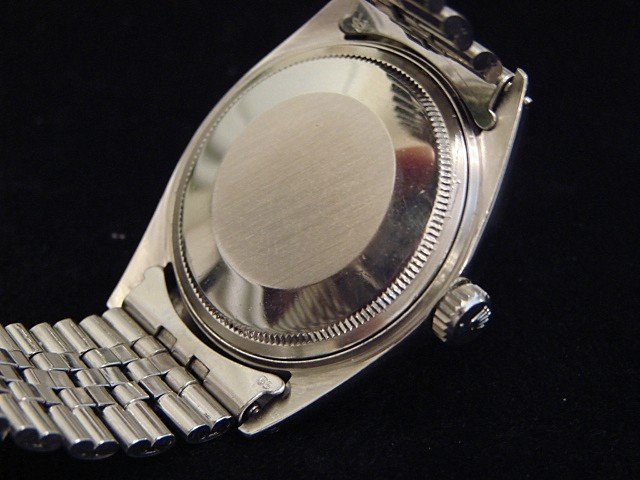 Rolex Datejust Men Stainless Steel 18K White Gold Watch Jubilee Silver Dial 1601