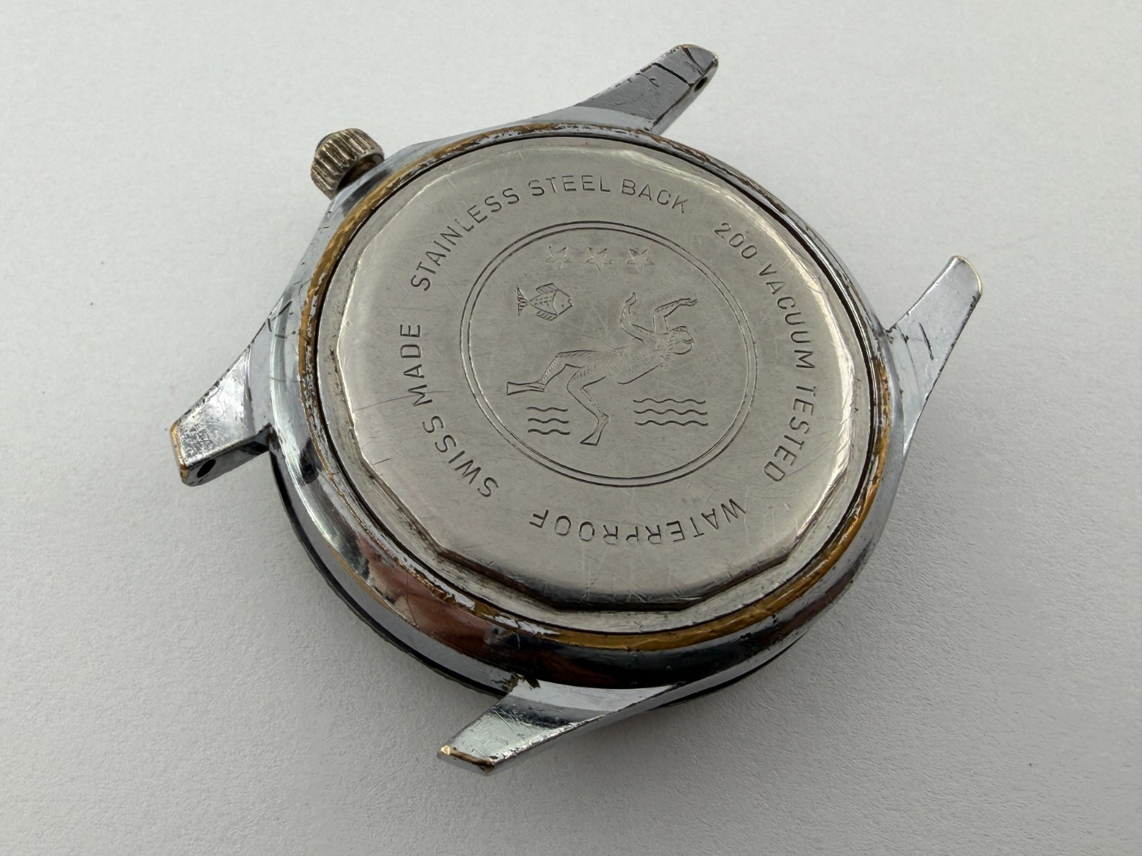 Vintage SICURA Submarine Diver 200 Super Waterproof Cal ETA 8021 Manual – 38 mm