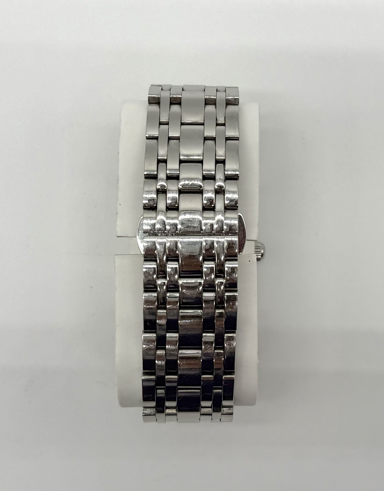BULOVA Futuro Rectangular Diamond Accent Stainless Steel Quartz Watch