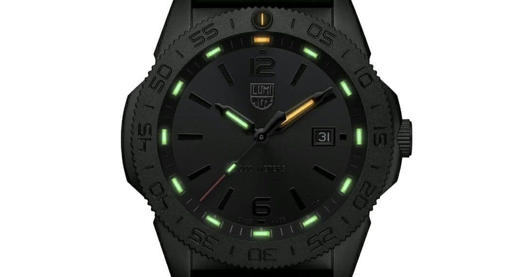 LUMINOX Ref.3121 Blackout Pacific Diver 3120 Black SS 44mm Quartz