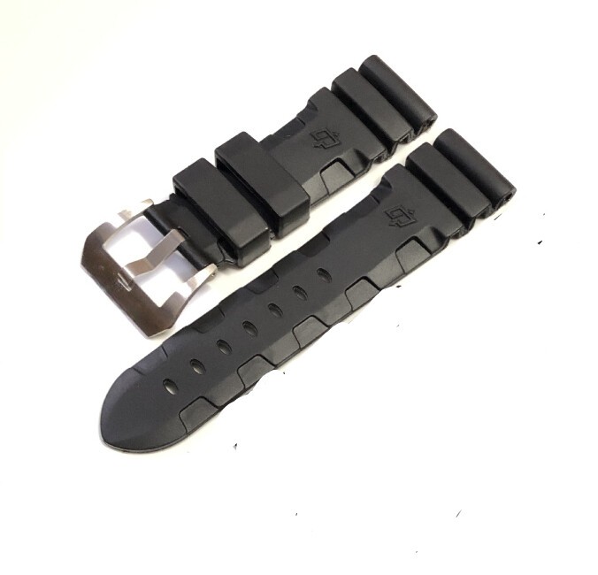 Suitable for Panerai Rubber Silicone Strap 24/26mm Men’s Needle Buckle-