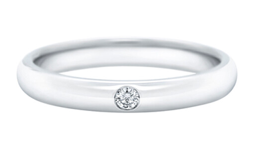 3mm 14K Solid White Gold 0.02ct Diamond Wedding Band Anniversary Ring All Sizes