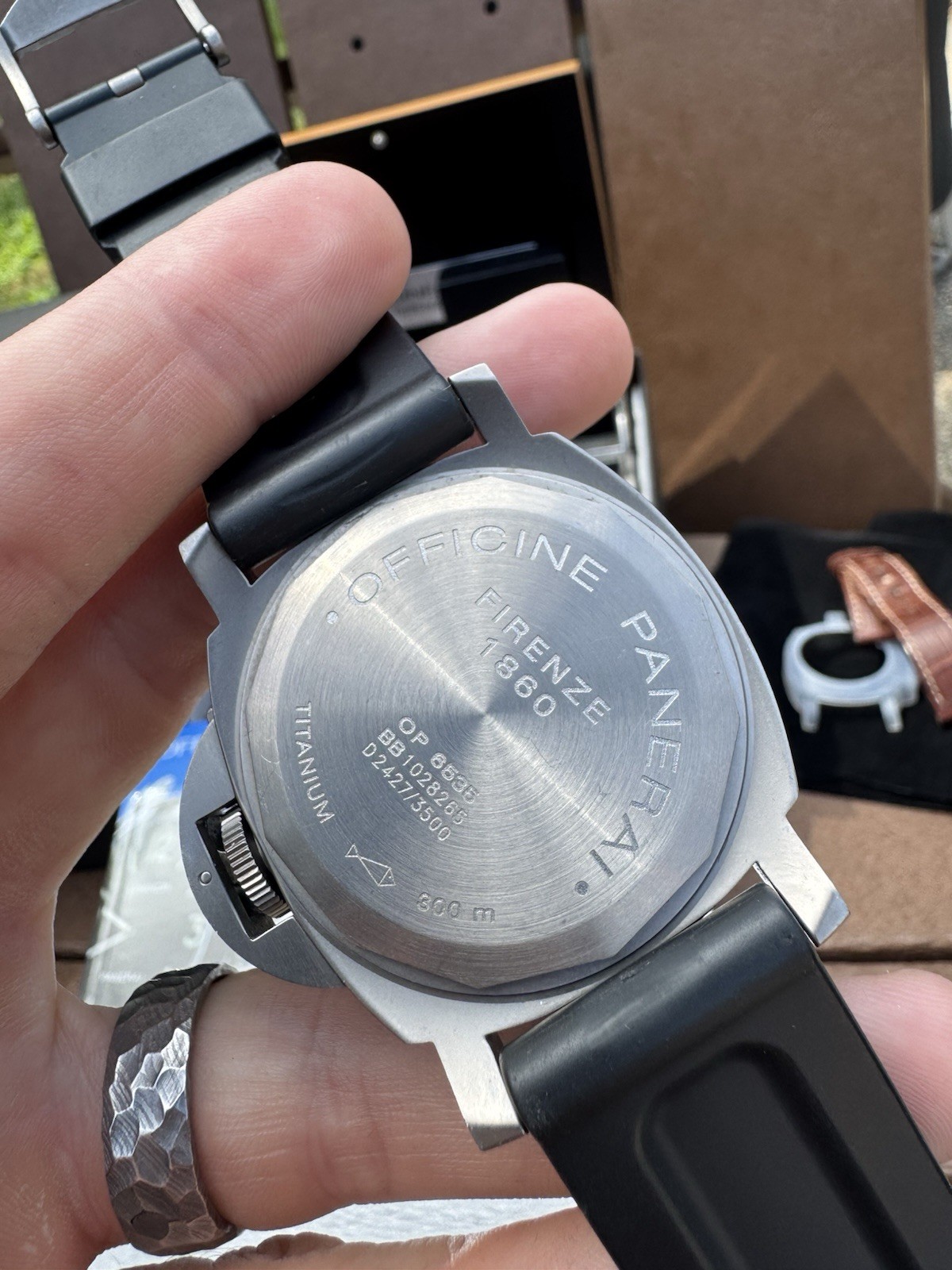 Panerai Luminor – PAM00061 – Titanium With Tobacco Dial From 2001