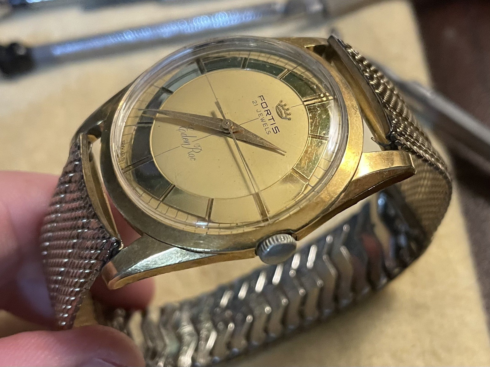 Vintage Fortis Eden Roc – Manual Wind – 21 Jewels – 1960s – Runs Well – GC