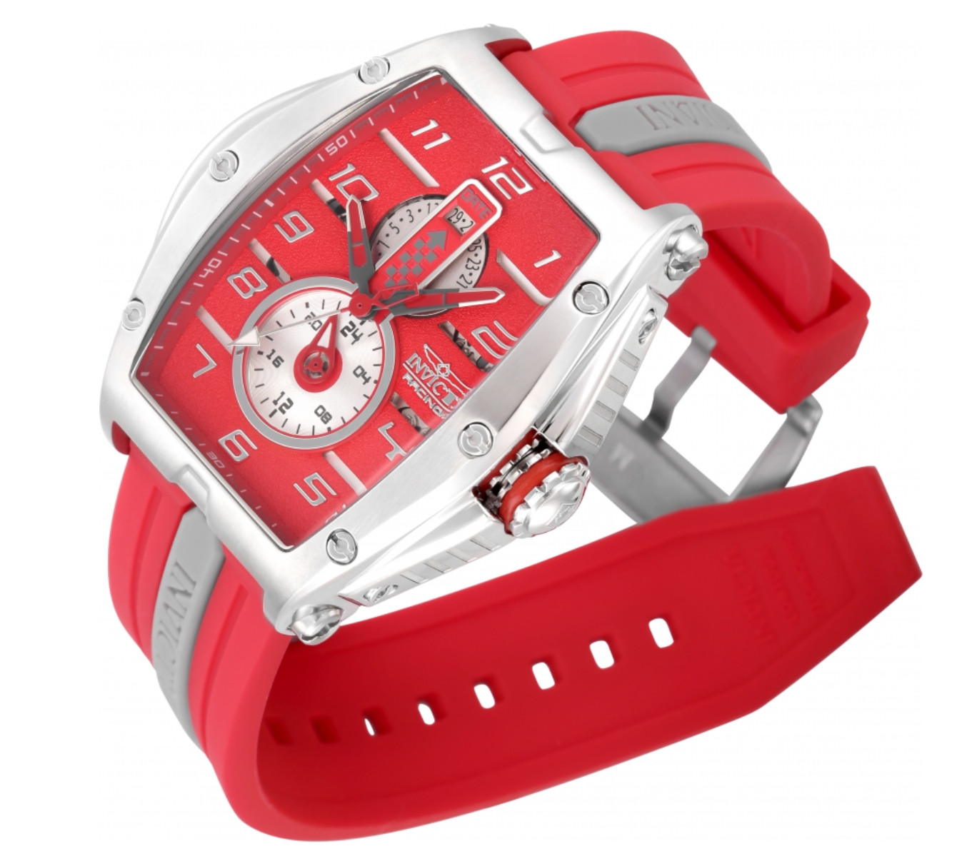 Invicta S1 Rally Diablo Racing RPM Men’s 50mm Red Quartz Watch 47384