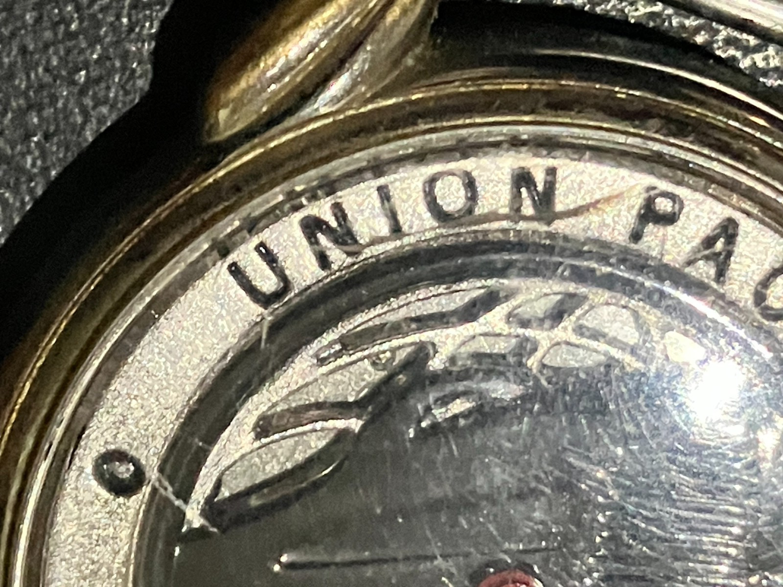FOSSIL ZC-00257 UNION PACIFIC AUTHENTIC RAILROAD MENS WATCH FACE RARE