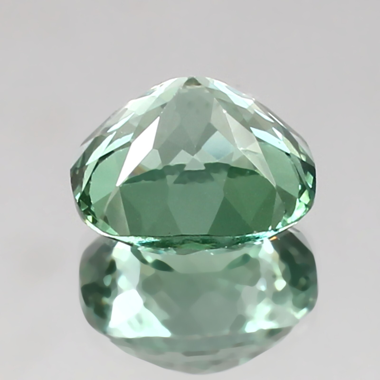 AAA 9.05 Ct Natural Ceylon Green Spinel Loose Cushion Gemstone Cut 12×12 MM