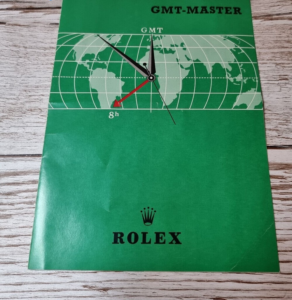 Rolex GMT-Master vintage Leaflet english 1959 for good condition