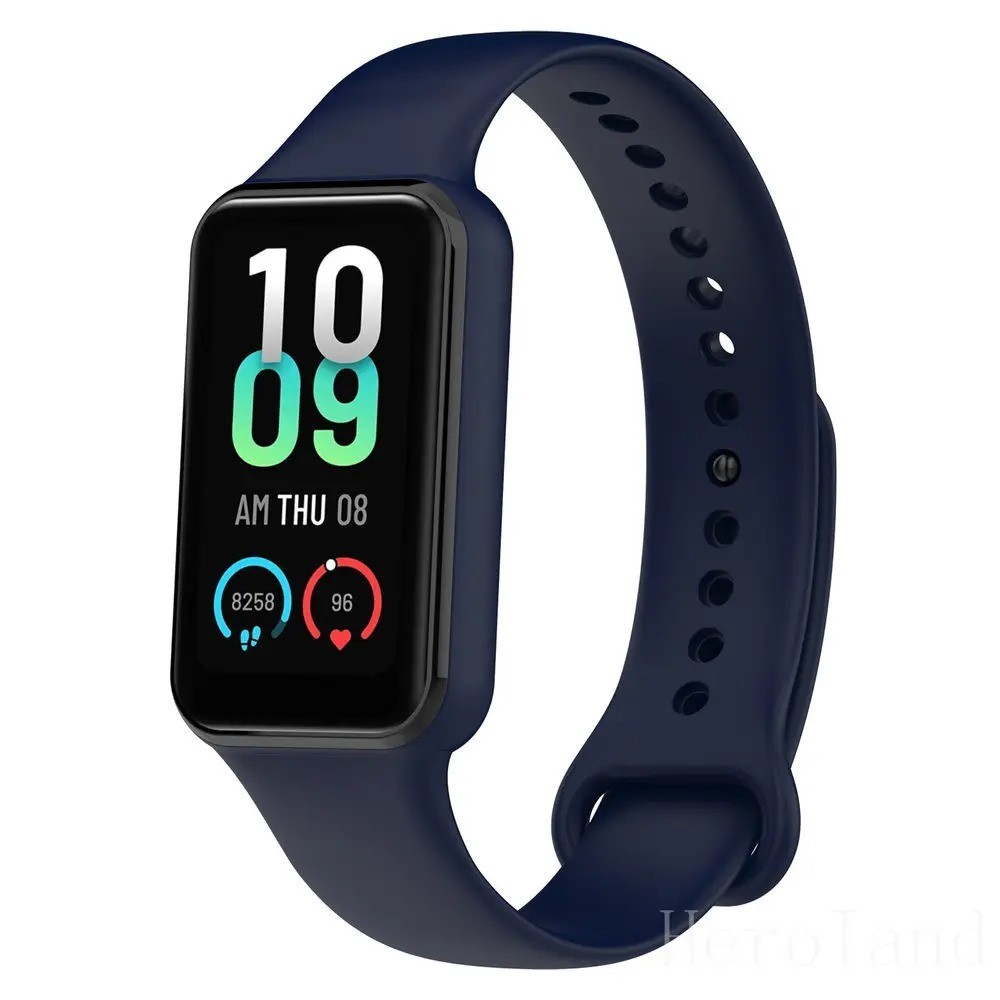 Silicone Strap for Amazfit Band 7 Replacement Bands Soft Adjustable Wristbands