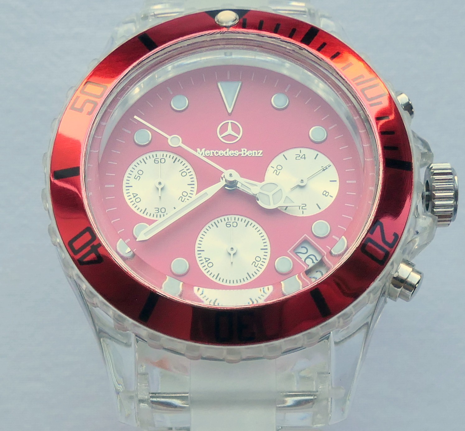 Mercedes Benz Motorsport AMG Racing Driver Sport Car Accessory Chronograph Watch