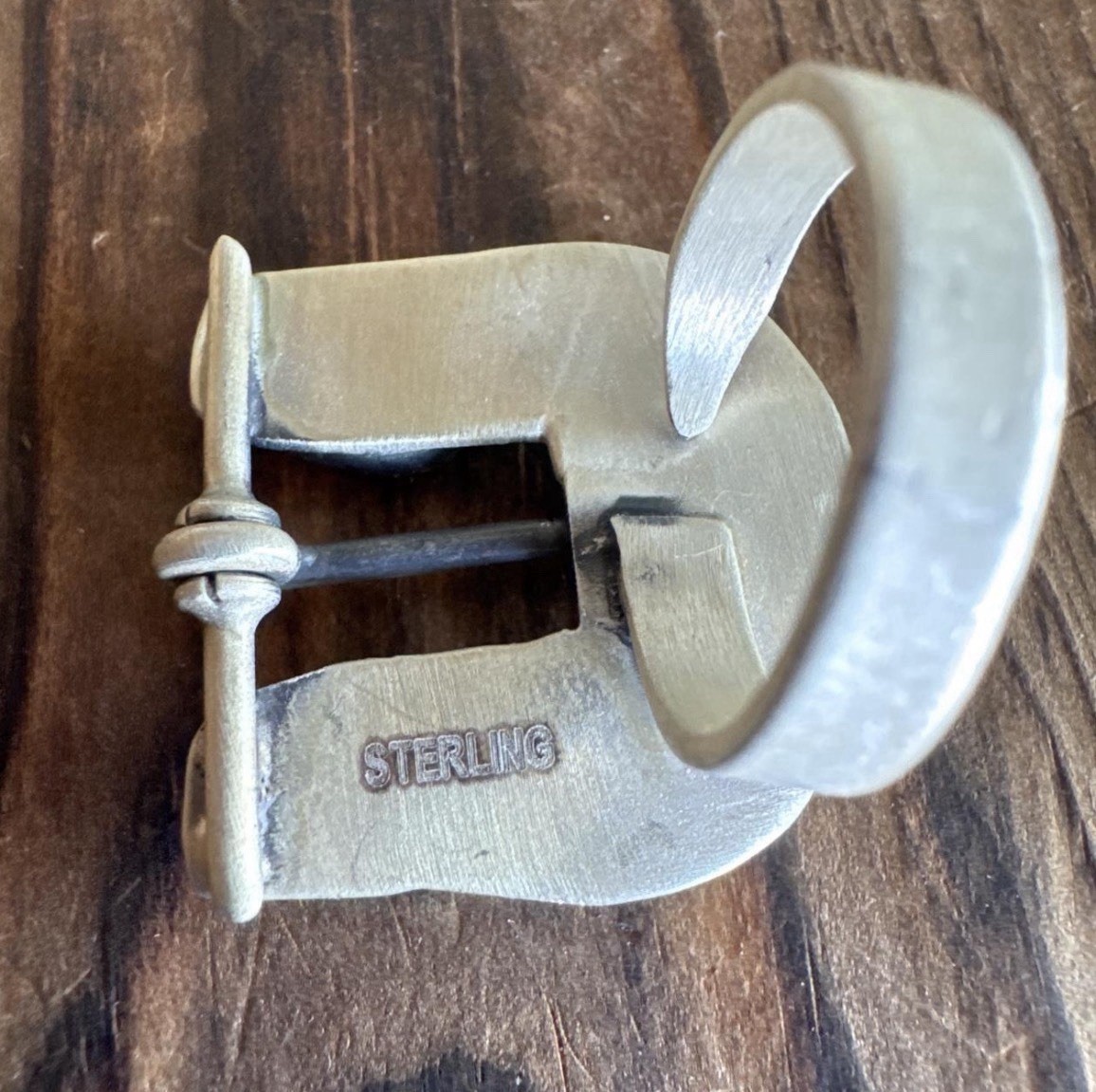 Sterling Silver Sonoran Gold Turquoise Buckle Ring Adjustable Stamped 925