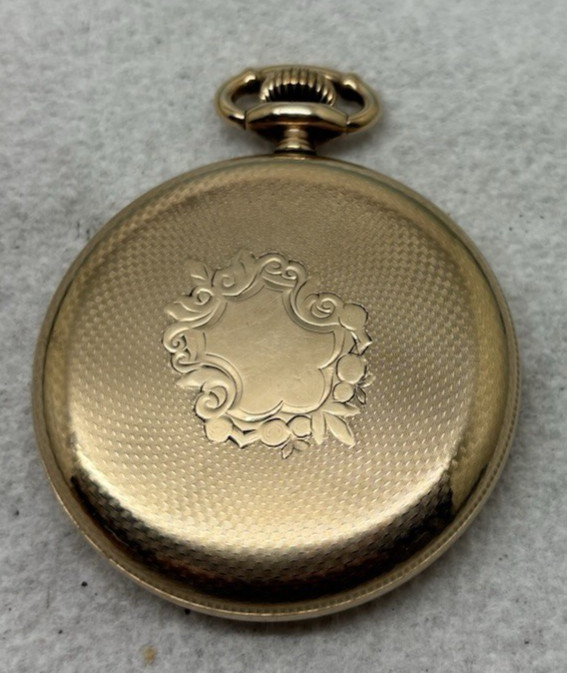 HAMILTON POCKET WATCH, 16S, 17J, GRADE 975, VTG 1909, GF CASE, SERVICED