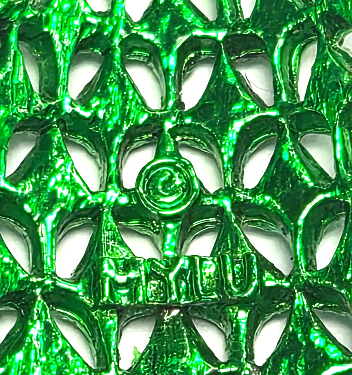 Vintage 70’s Signed MYLU Green Enamel & Rhinestone Christmas Tree Pin / Brooch
