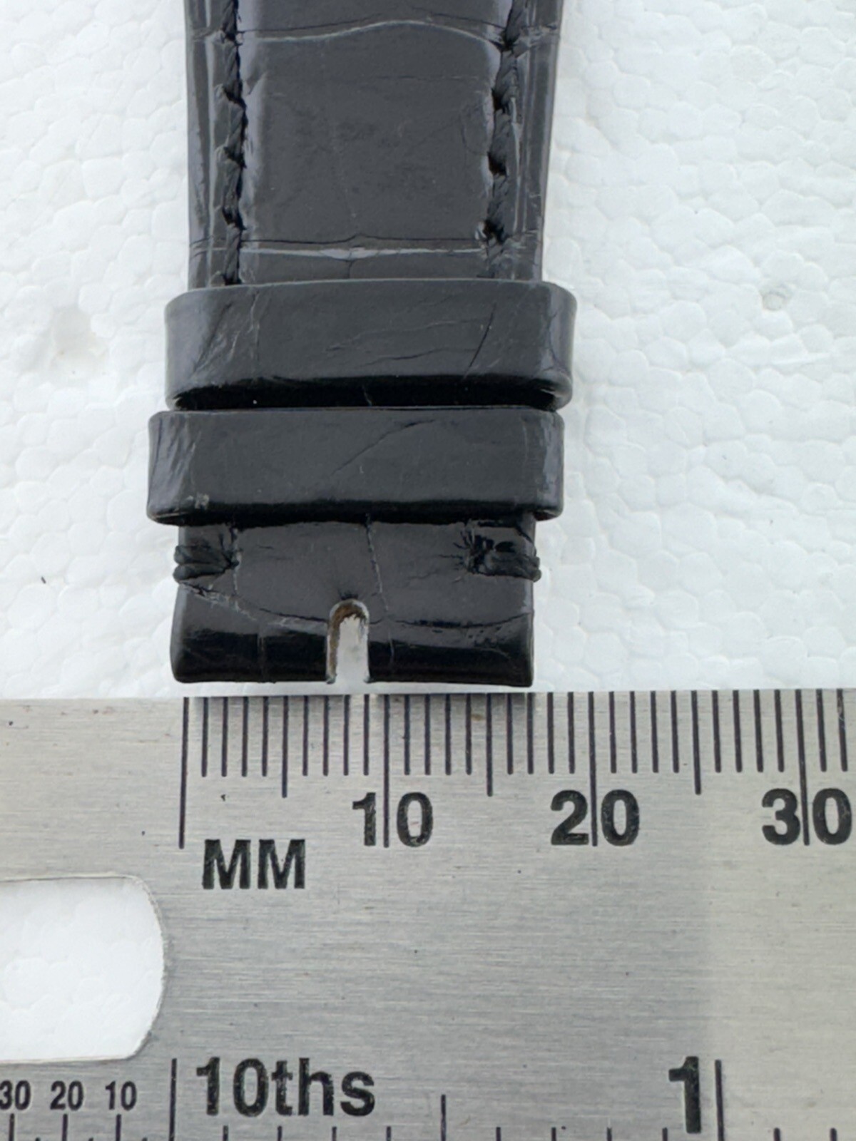 Audemars Piguet Royal Oak Black Leather 28mm X 17mm Watch Strap Band