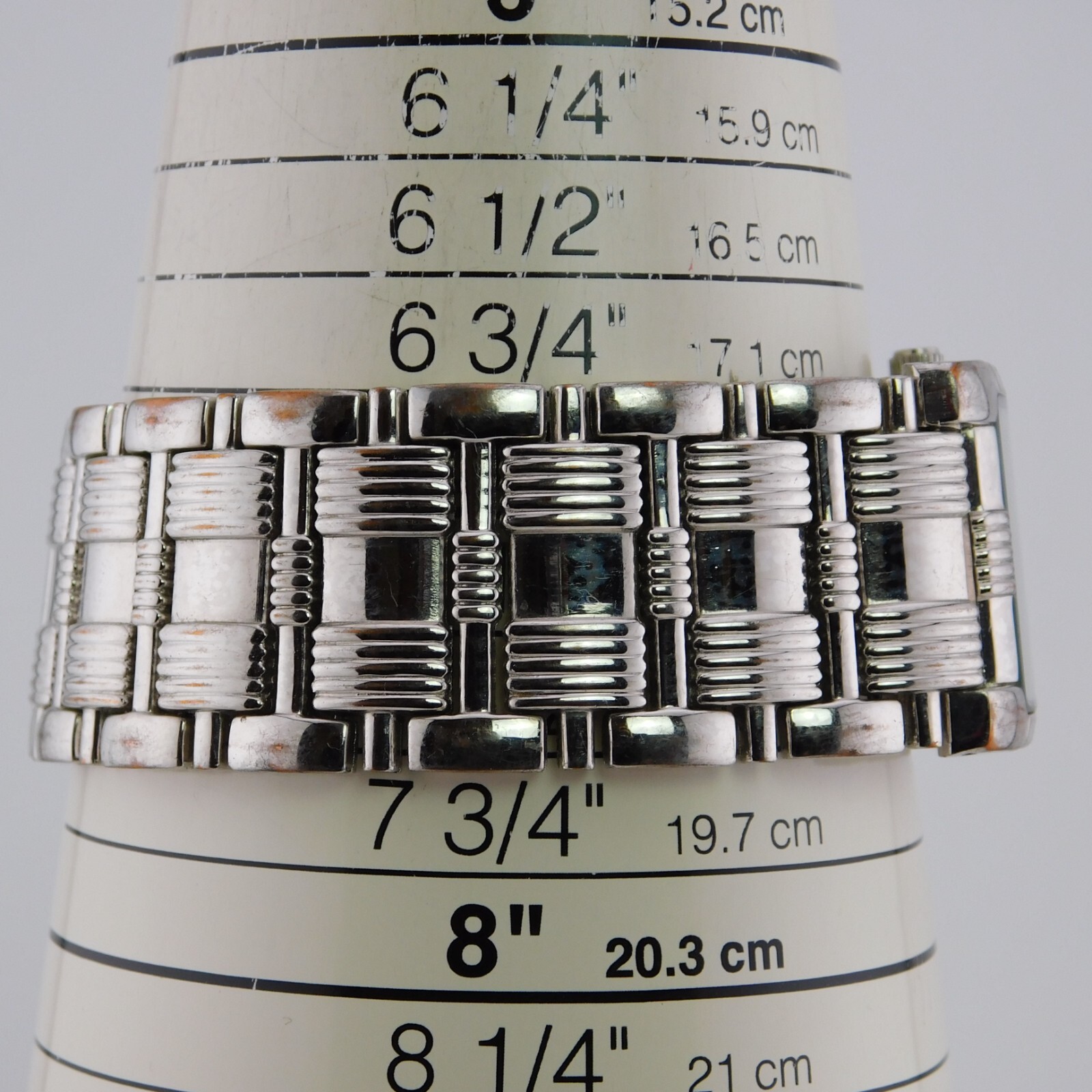 ACCUTIME WATCH CORP. GENWM5130MS Quartz Analog Men’s Watch Sz.7 1/2″ New Battery