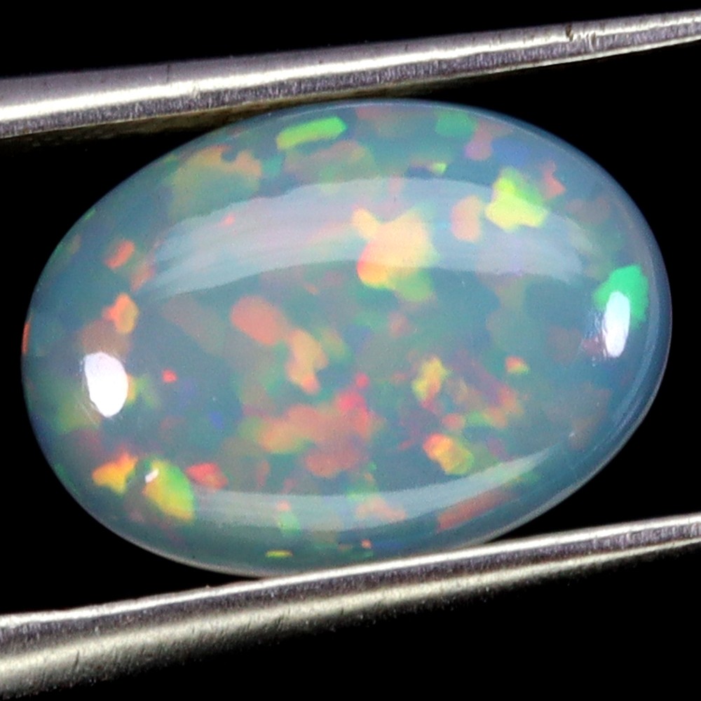 Oval AAA Floral Flash Play Of Color Crystal Fire Opal 3.30ct 14x10mm Gemstone