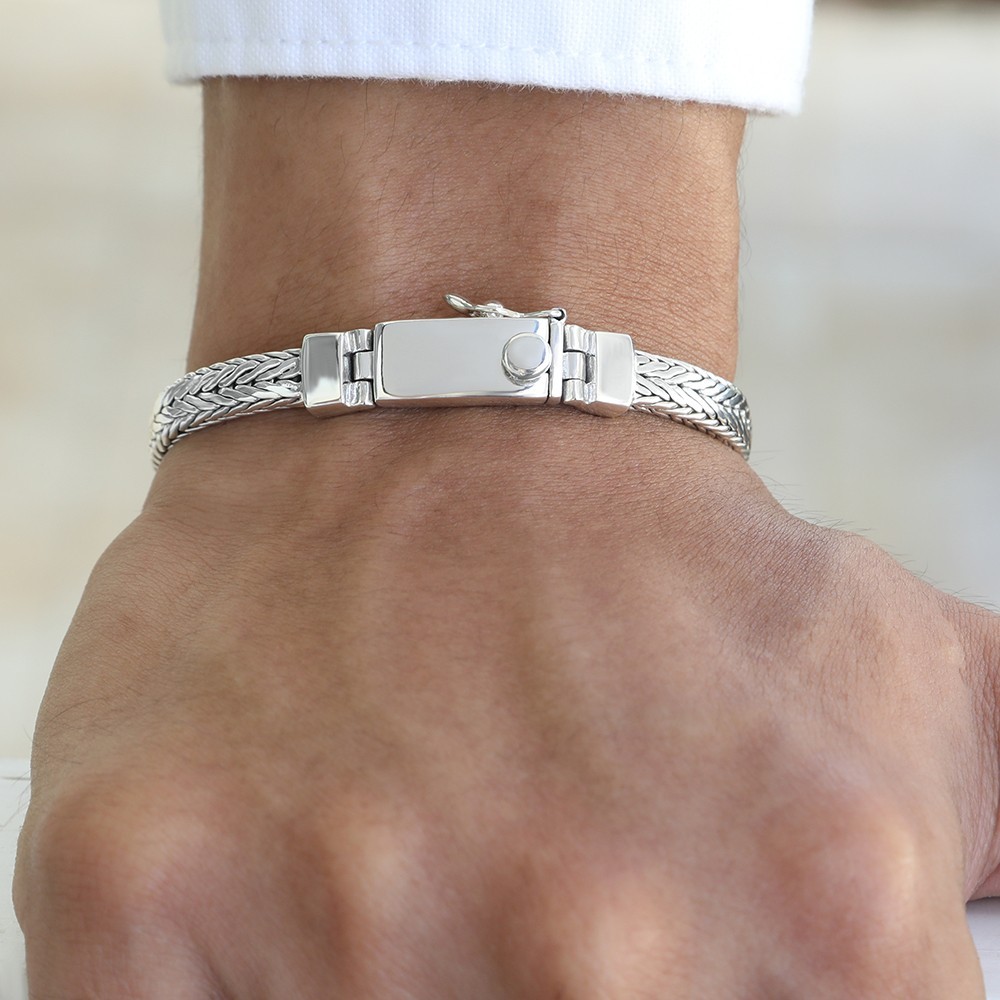 6/8mm Impressive High-Quality 925 Sterling Silver Men’s bracelets