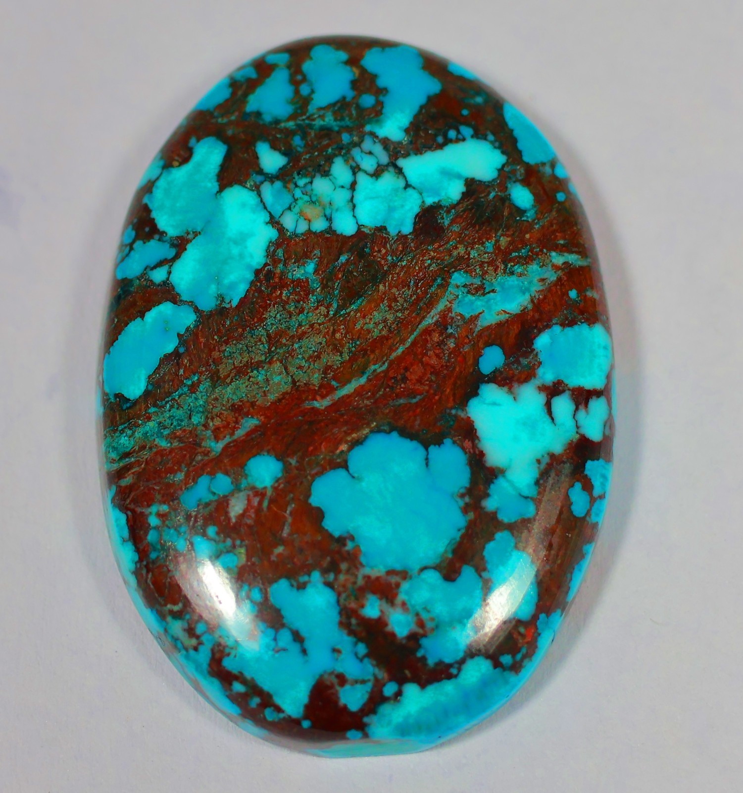 57 Ct 6X25X35 mm Natural Golden Hill Turquoise Oval Cabochon Gemstone KO-81