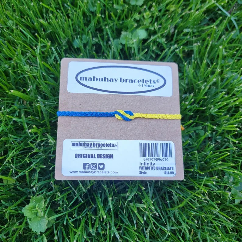 Pride Ukraine Bracelets, Friendship Bracelets By: Mabuhay Bracelets