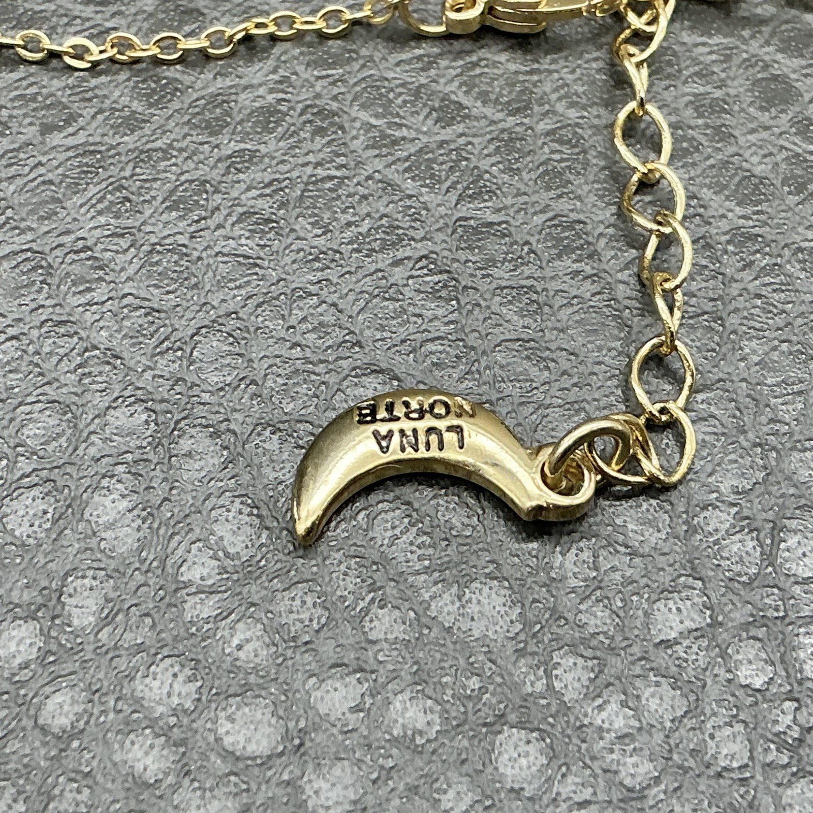 Luna Norte Necklace Gold Tone Drusy Quartz Teardrop Pendant 16 In Womens