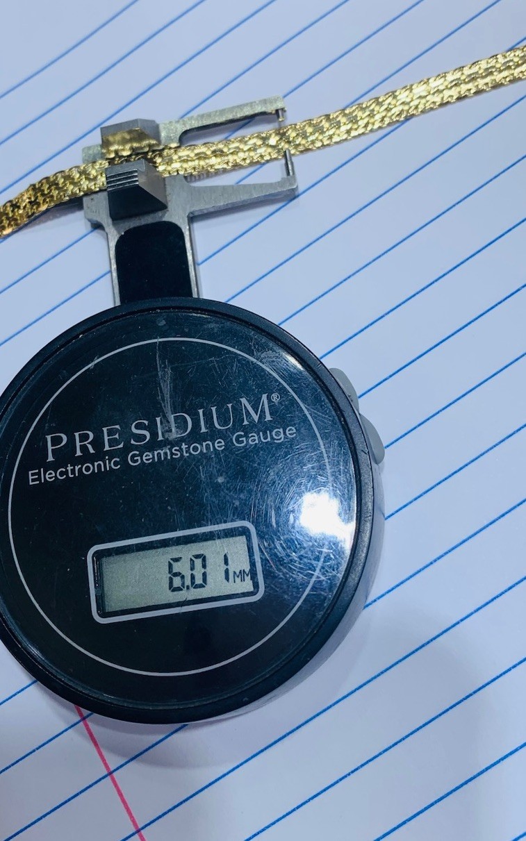 14K Solid Yellow Gold Miami Chain Bracelet 8.25Inches9.05GM0.7x6mm
