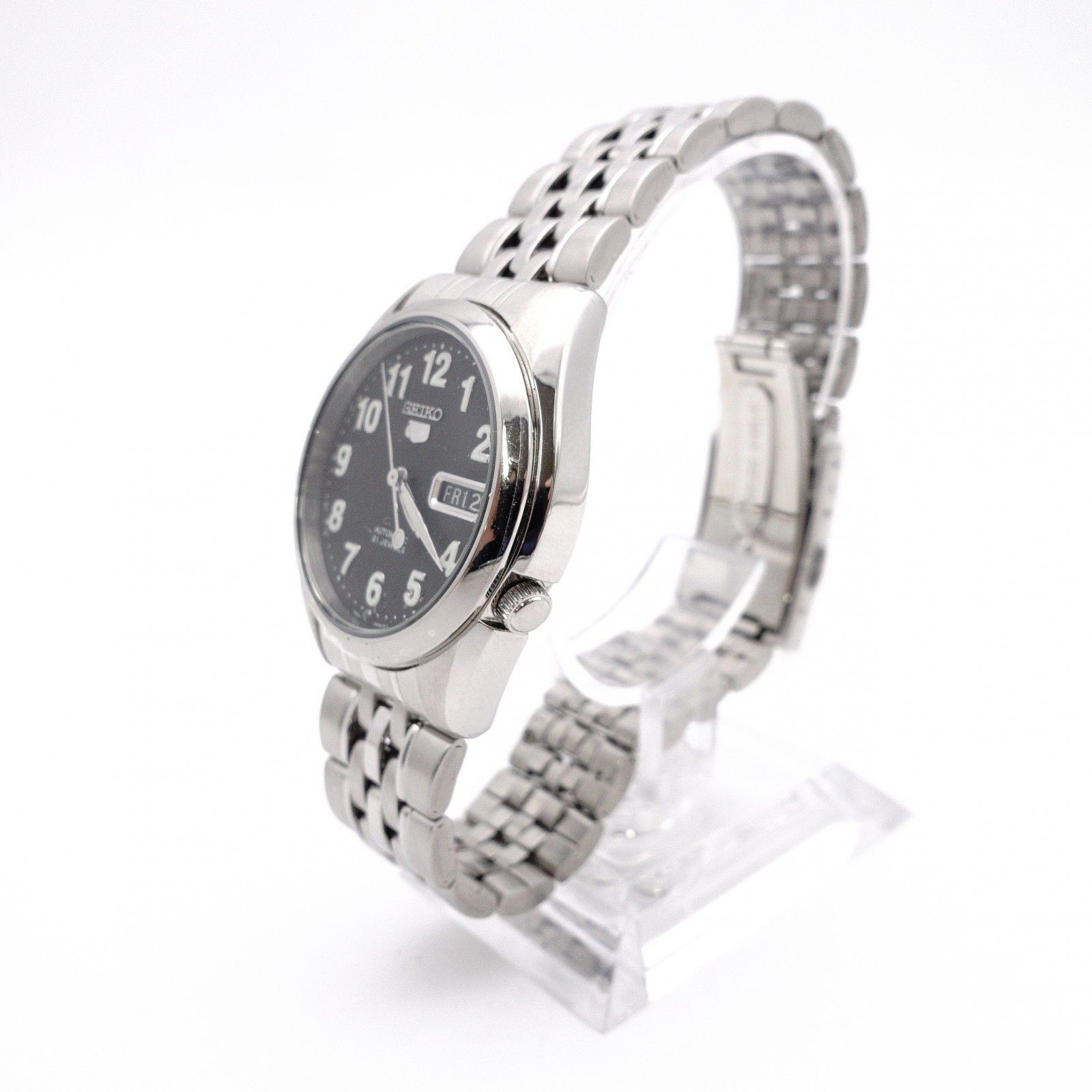 SEIKO Automatic SNK381KI Seiko 5 Wristwatch Stainless Steel Silver From Japan