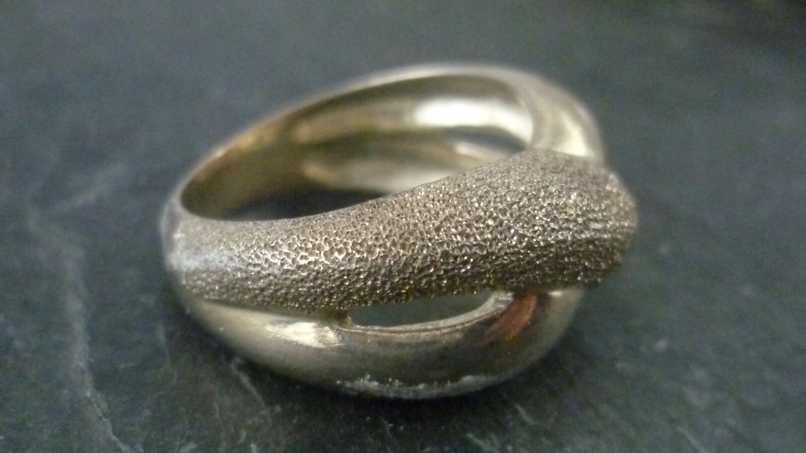 Ring Modern Elegant Milor Italy 925 Sterling Silver Ring Size 57