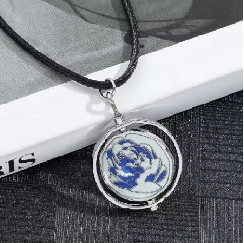 League of Legends Arcane S2 – Jinx Blue Rose Necklace Pendant Gift