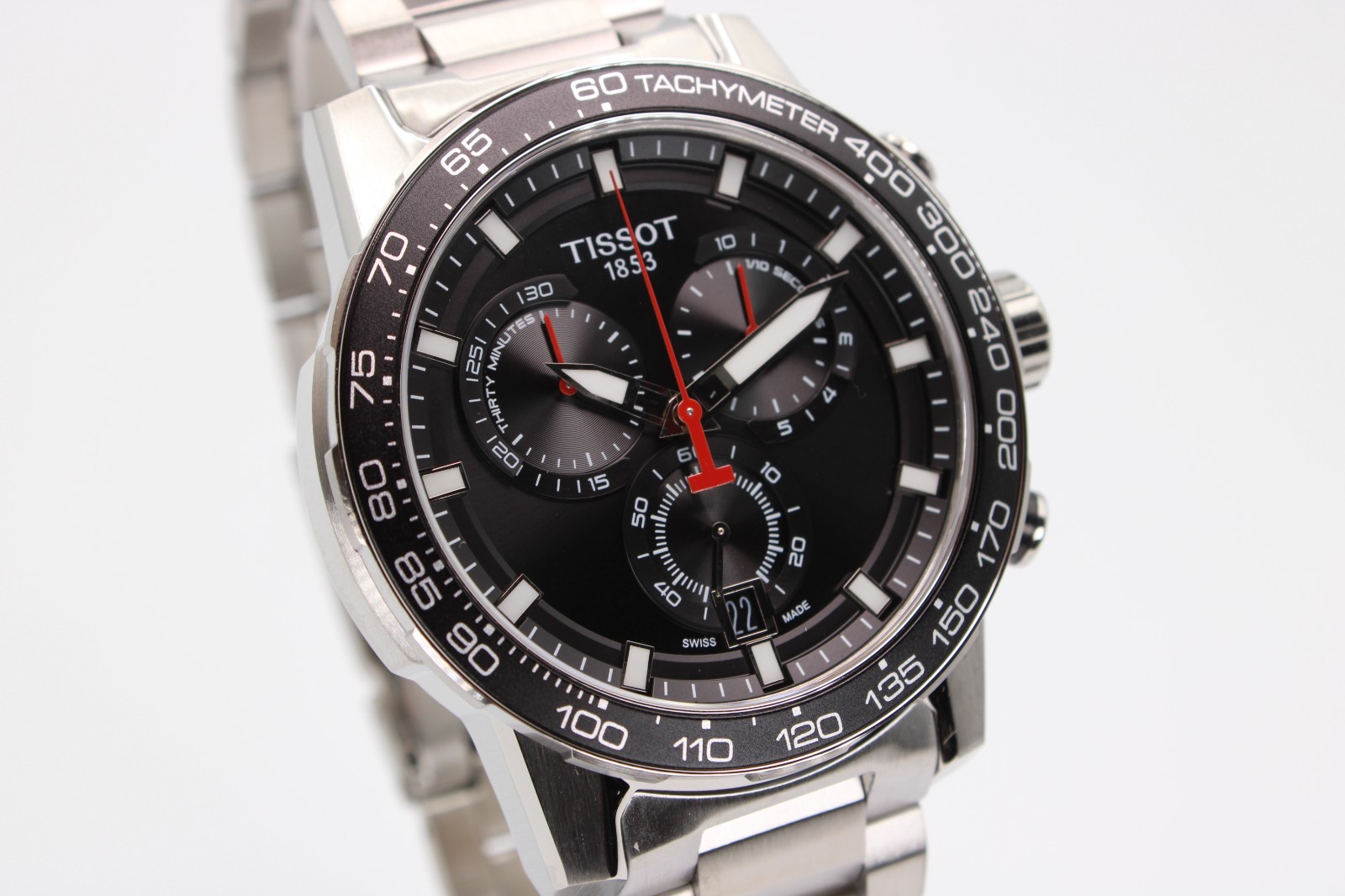 TISSOT Supersport Chrono T125.617.11.051.00 Quartz Black Dial Men’s Watch 45.5mm