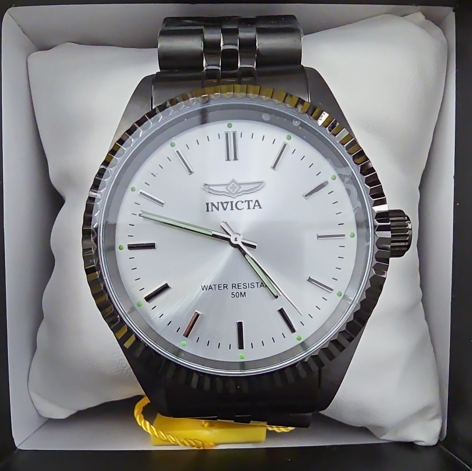 Invicta Lot of 4 Quartz Analog Steel Bracelet White/Blue/Turquoise Dials w/ Box