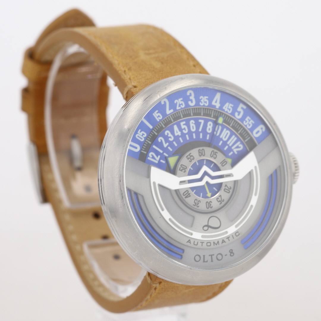 OLTO-8 INFINITY-I RPM-Style 46mm Blue Dial Automatic Men’s Wristwatch