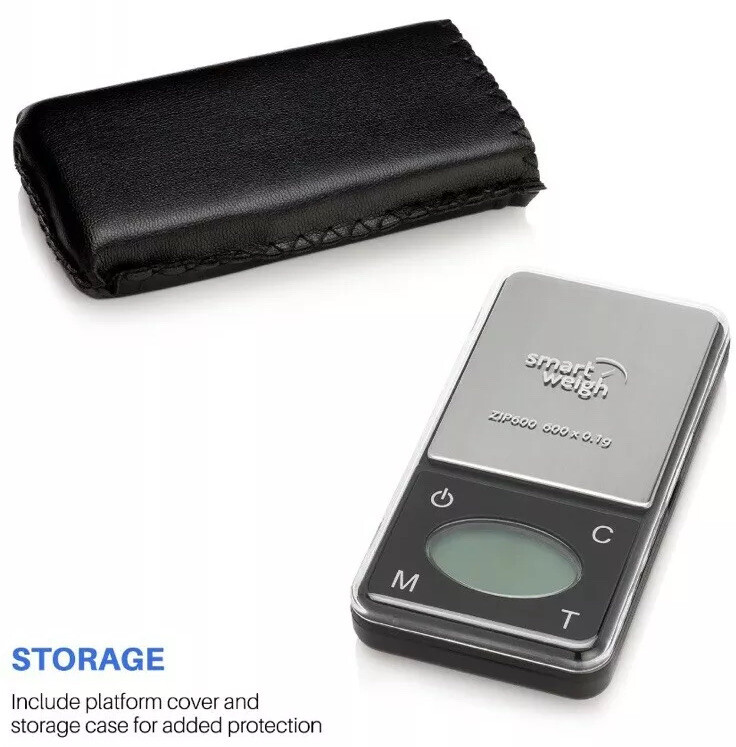 Smart Weigh ZIP600 Ultra Slim Digital Pocket Scale 600g by 0.1g – NEW IN BOX!