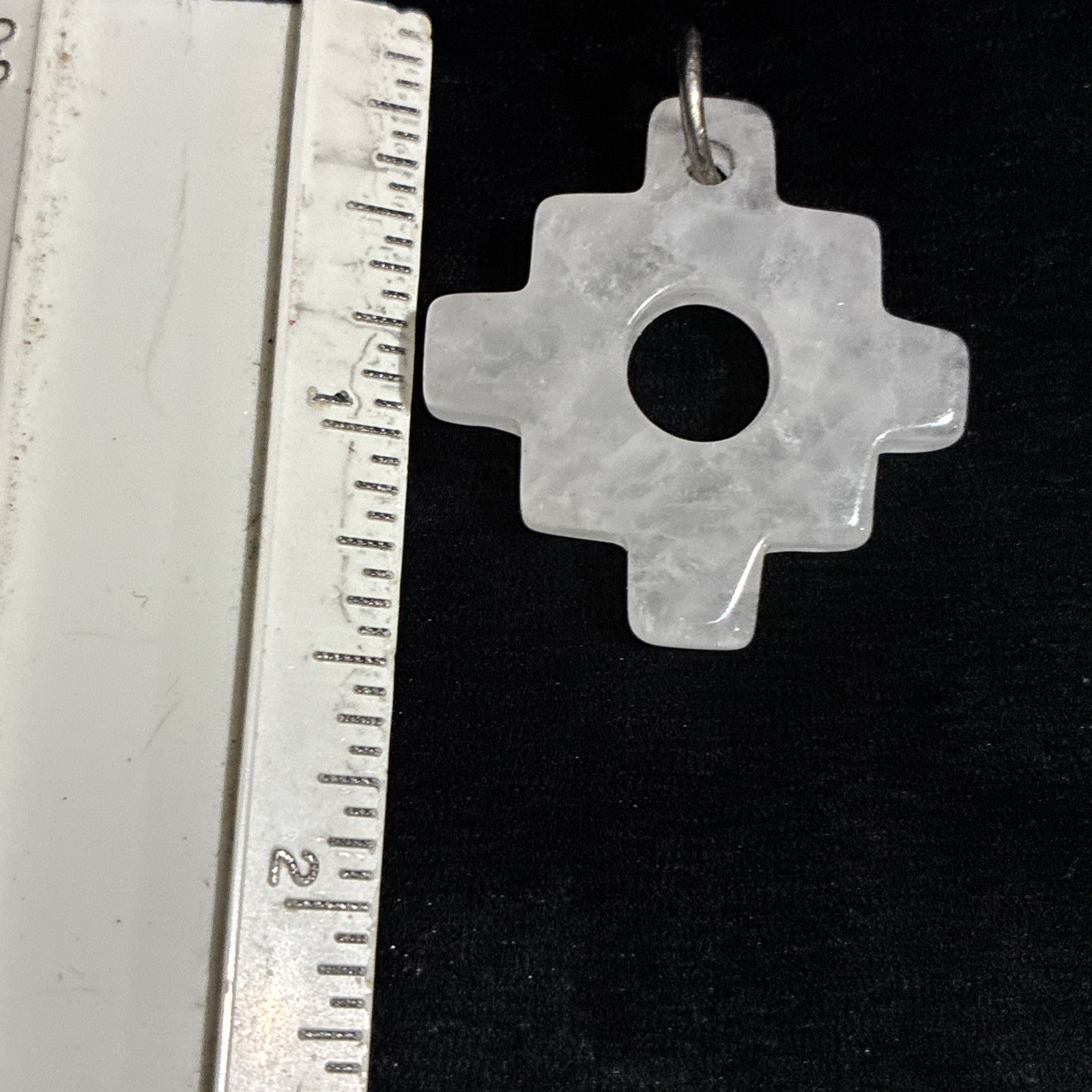 Chakana Inca Cross Stone Pendant 1.3” L.