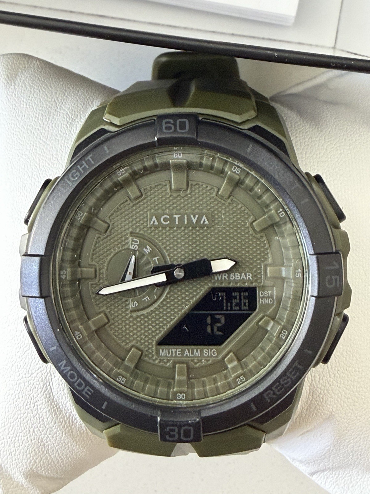 Activa Spry X Invicta Digital Essentials Men 53mm ABS Army Green ACW2583-005 NEW