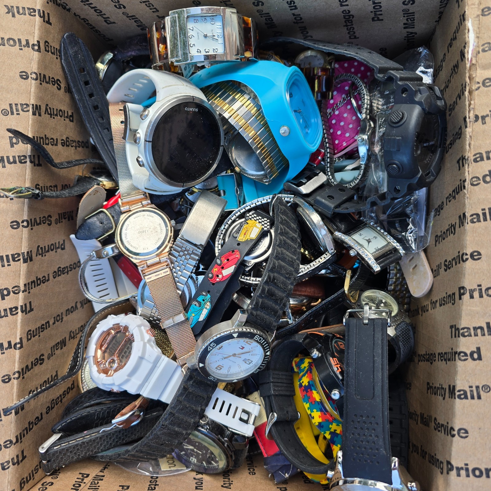 Watch Lot Men Women Invicta Casio Guess Fossil Wenger 15.8 LB VTG Modern PARTS