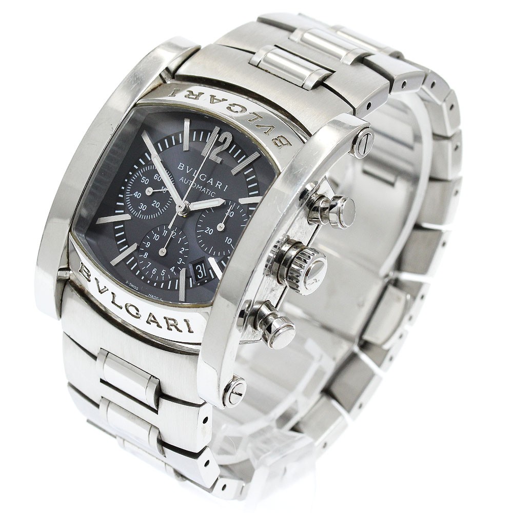 BVLGARI Assioma AA44SCH Chronograph Date Navy Dial Automatic Men’s Watch_916991