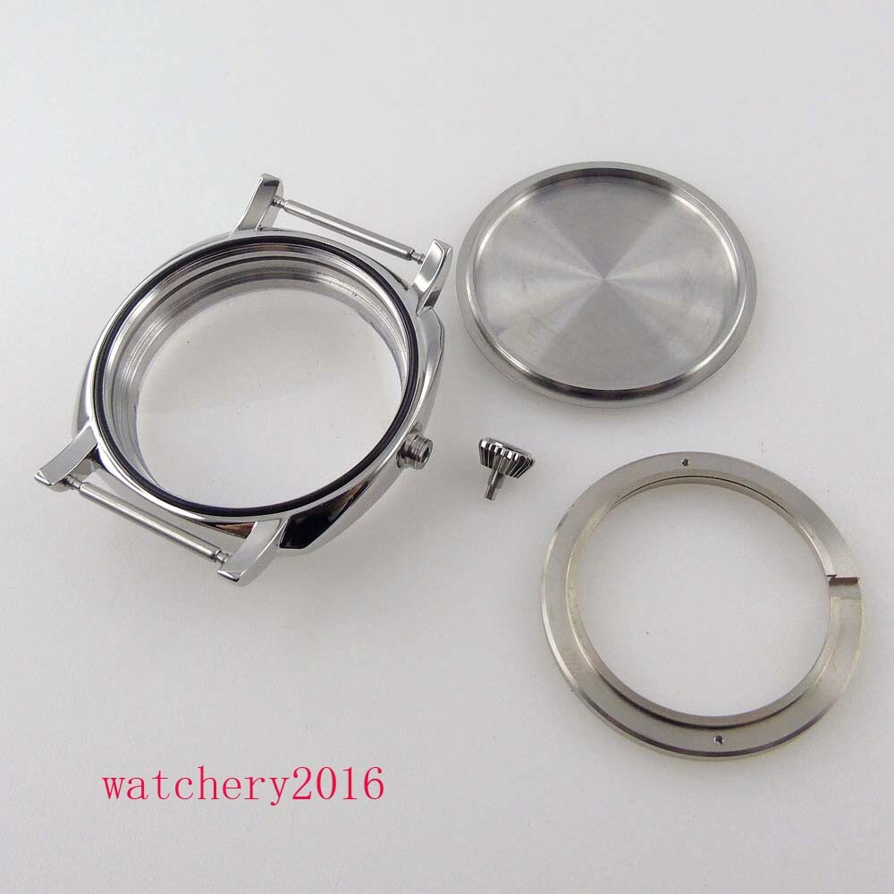 Polished 42mm Sapphire Watch Case For NH35A NH36A movement 200m Water Resistance