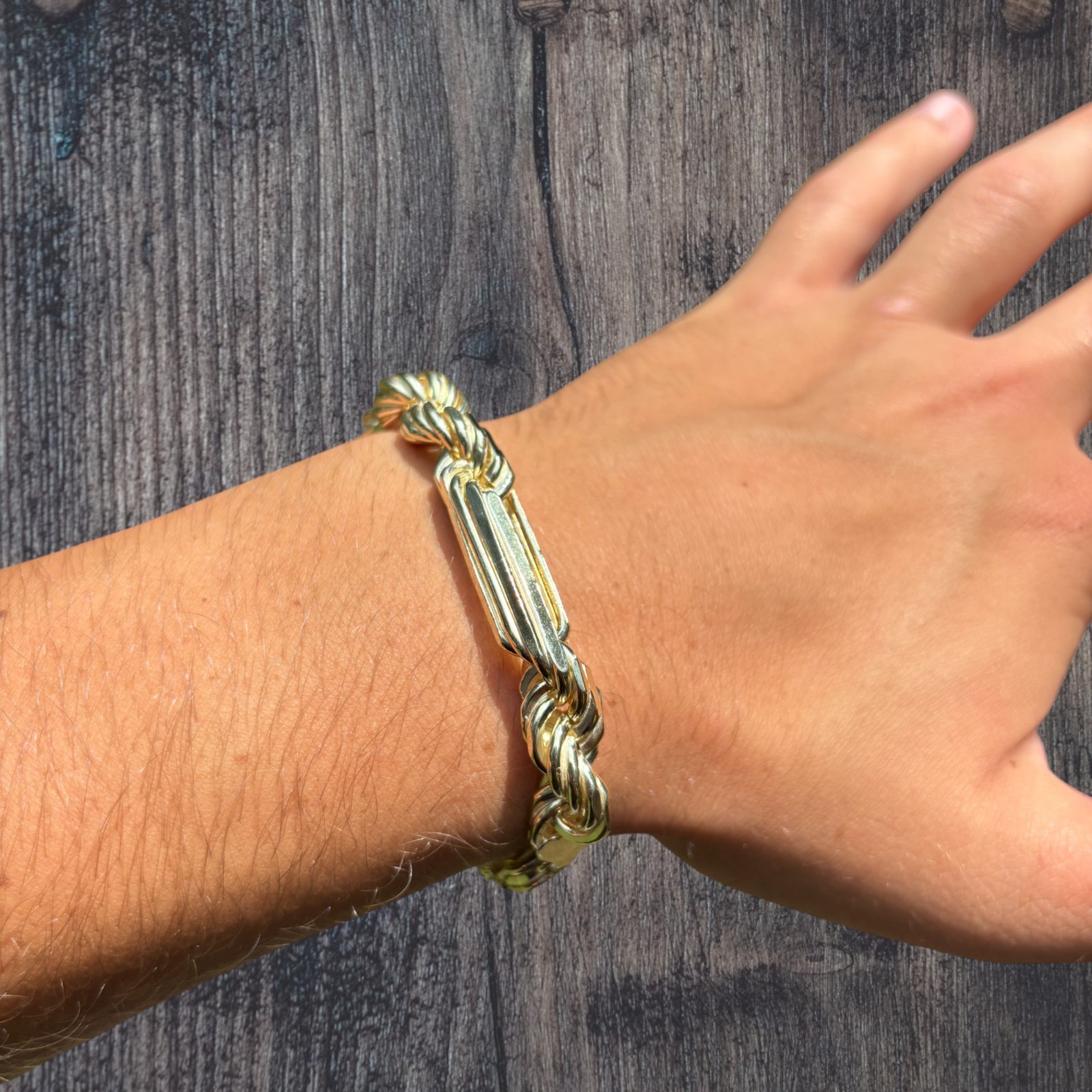 10mm Figarope Milano Bracelet – Solid 925 Sterling Silver Or 14k Gold Vermeil