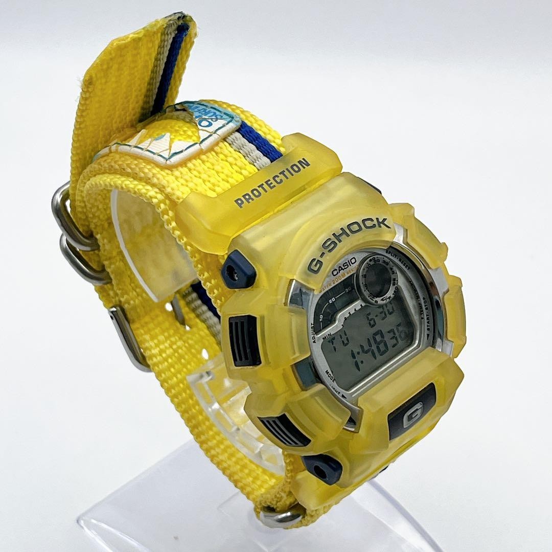 CASIO G-SHOCK DW-9500 Digital Yellow Men’s Watch Working Item