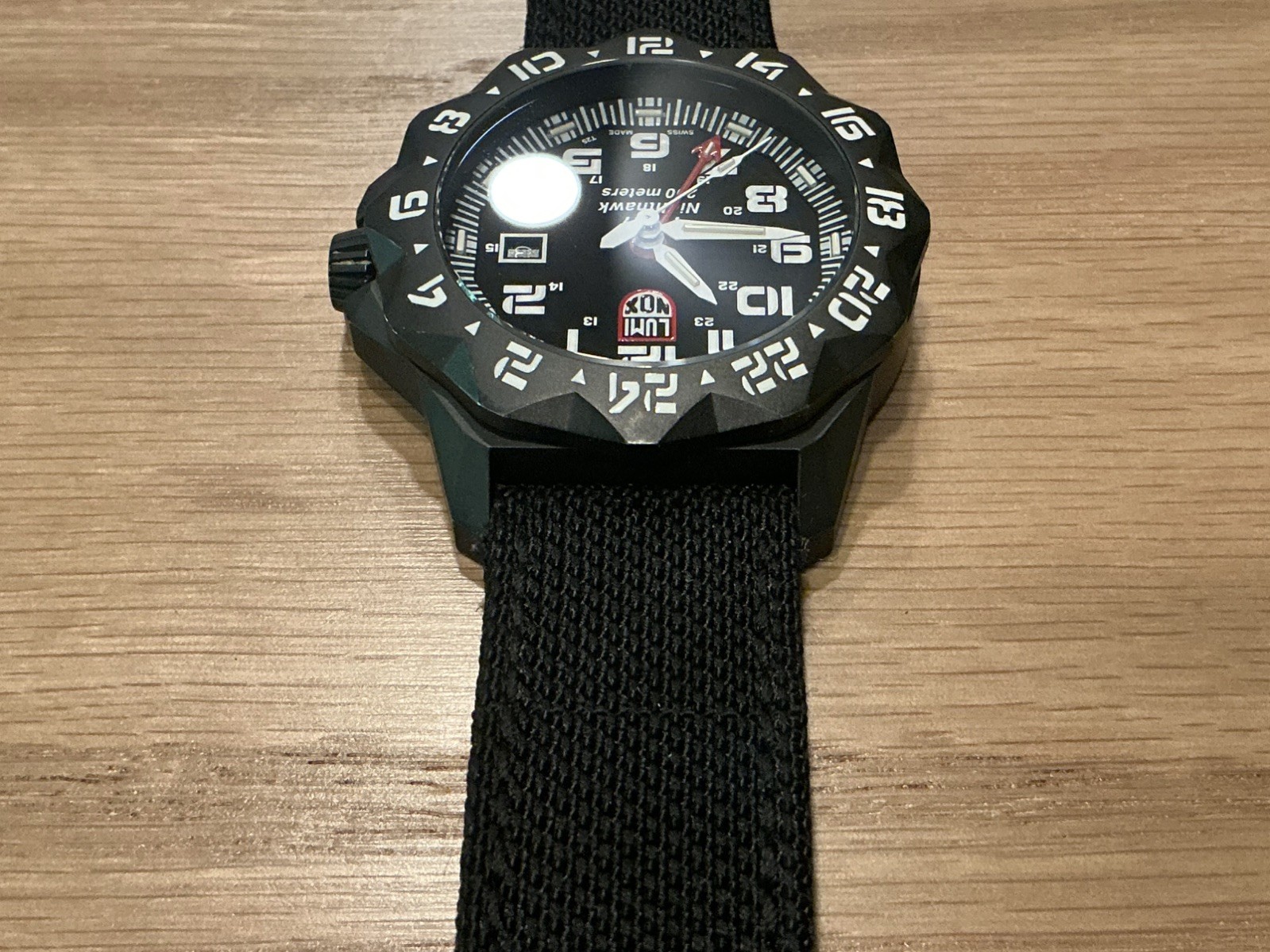 Luminox F-117 Nighthawk Pilot GMT Steel 44mm Black Watch XA.6421 – needs battery
