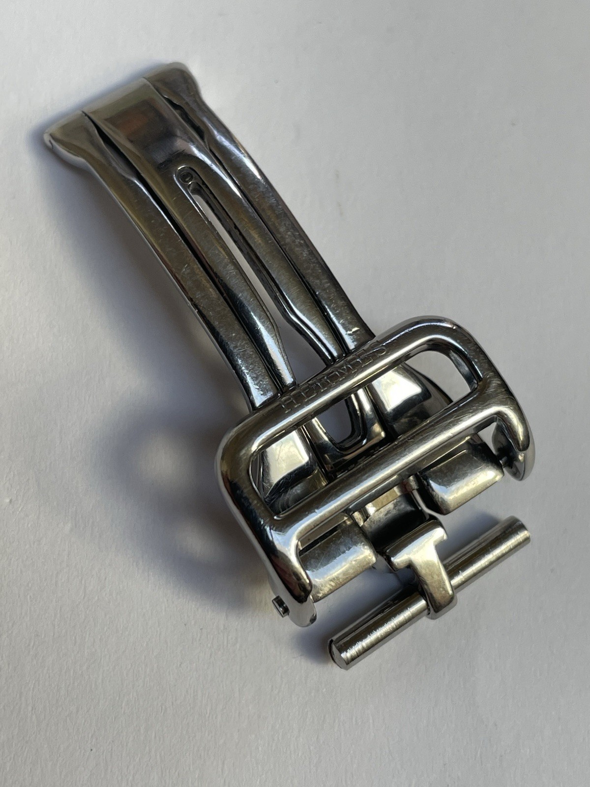 Original Hermes 16mm Deployment Clasp Stainless Steel Folding Buckle