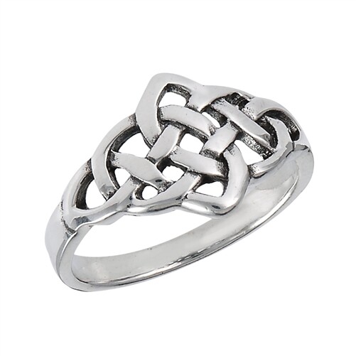 Sterling Silver Celtic Weave Ring – Free Gift Packaging